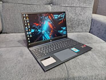 компьютерный: Ноутбук, HP, 16 ГБ ОЗУ, AMD Ryzen 5, 15.6 ", Для работы, учебы, память SSD