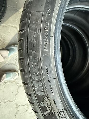 Шины и диски: Пара летних шин Michelin Pilot Sport, разная ширина (комплект для — 4