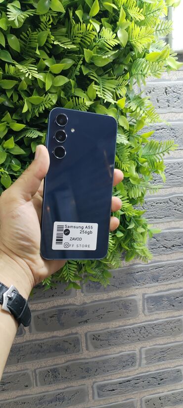телефон флай фс458: Samsung Galaxy A55, 256 ГБ, цвет - Черный, Отпечаток пальца