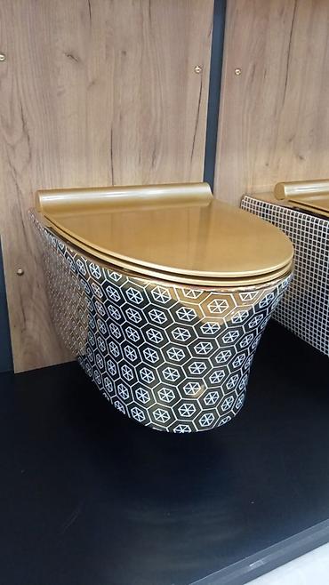 unitaz satışı: Unitaz. Unitazlar. Asma model. Qizili rengler. Soft qapaq. Gorunus — 2
