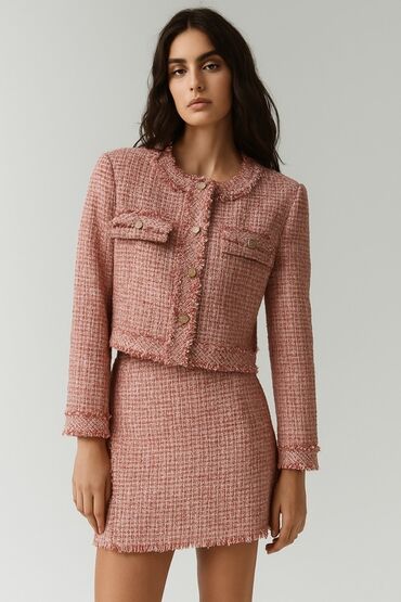 купить спортивный костюм: Tweed dəst – jaket və ətək