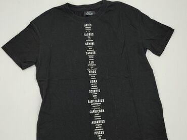 bershka kamizelka czarna: T-shirt, Bershka, S (EU 36), stan - Dobry