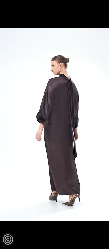 крой брюки: Вечернее платье, Длинная модель, Шелк, С рукавами, M, L, XL — 2