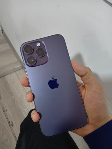 ayfon 14 pro qiymeti: IPhone 14 Pro Max, 256 ГБ, Deep Purple, Беспроводная зарядка, Face ID