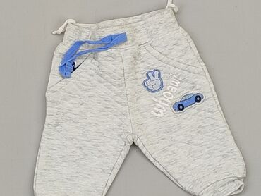szare bawełniane legginsy: Sweatpants, Ergee, 0-3 months, condition - Very good