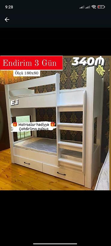 hediyeler: Oğlan və qız üçün, Yeni, Çarpayı, Matras ilə, Siyirməli — 1