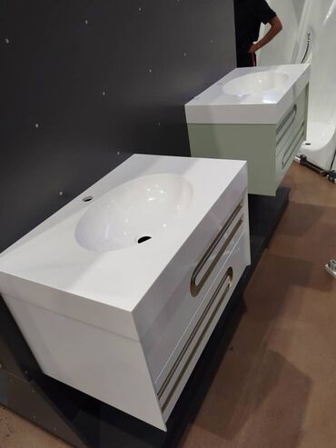 Тумбы для ванны: Тумба для ванны, Новый, С раковиной, МДФ, Бесплатная доставка, цвет - Коричневый — 5