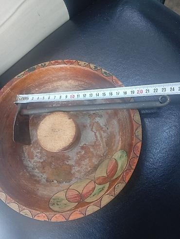 bayram sami: Dekorativ taxta kasa və metal şam saxlayıcısı komplekti. Məhsul dərin — 6