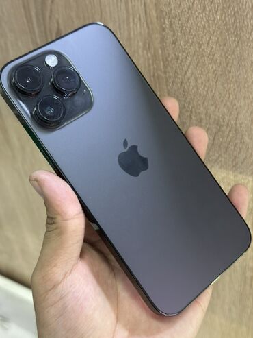 Apple iPhone: IPhone 14 Pro Max, Б/у, 256 ГБ, Черный, Защитное стекло, Чехол, 86 %