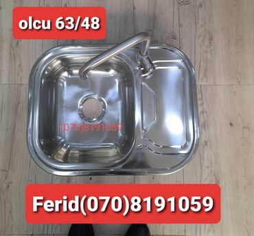 Mətbəx çanaqları: Qabyuyan moykalar nerjavika paslanmayan. leke saxlamayan. derin — 10