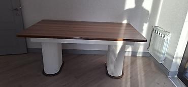 taxta pollar: Yemək/iş masası – klassik-modern dizayn 1.8x1 Açılandan 2.2 m - Forma — 4