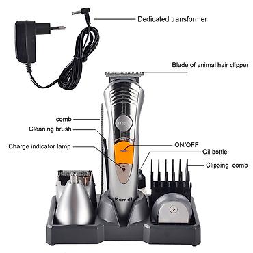 sac maşınları: Kemei 580A - Trimmer dəsti 7in1 Yüksək zaryadka saxlama qabiliyyəti — 3