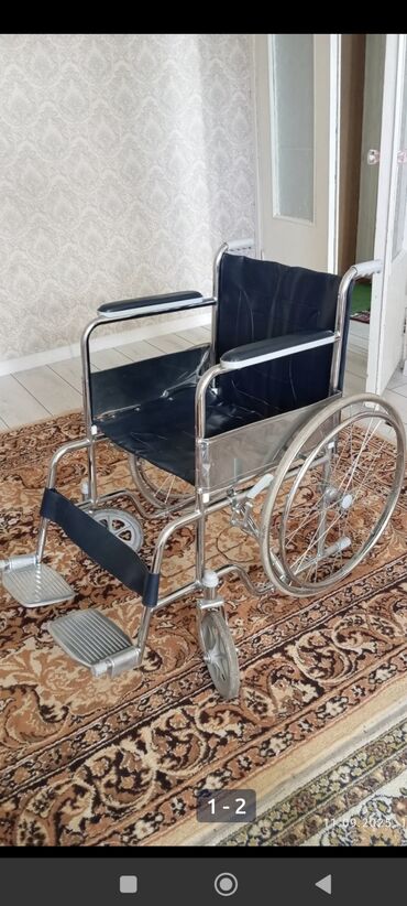 кресло инвалидное напрокат: Продается новая коляска. - Тип Коляски: Ручная - Материал Рамы: Металл