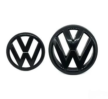 Tuning oprema: Crne VW značke/emblemi – set - Dizajn: sjajna crna završna obrada — 4
