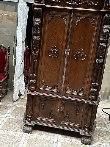 Другое: Antıkvar mebel temiz qoz ağacından şkaf ve kamot şirli mebel biri — 3