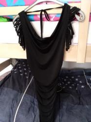 karo haljina: XS (EU 34), bоја - Crna, Večernji, maturski, Drugi tip rukava