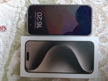 Apple iPhone: IPhone 15 Pro Max, Новый, 256 ГБ, Natural Titanium, Коробка, 100 %