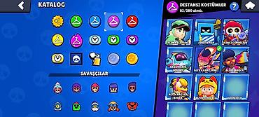 brawl stars 2: Brawl Stars oyun hesabı. Hesabın ekran görüntülərinə əsasən aşağıdakı — 5