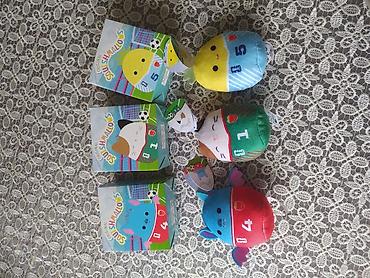 kinder oyuncaqlari: Original Squishmallows – futbol mövzulu mini plyuş fiqurlar dəsti — 3