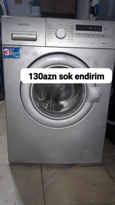 Paltaryuyan maşınlar: Paltaryuyan maşın Siemens, 7 kq, İşlənmiş, Avtomat, Ünvandan götürmə, Ödənişli çatdırılma