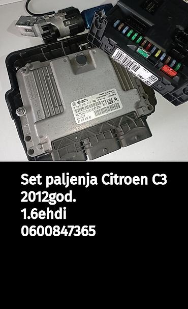 akumulator za motor: Set paljenja za Citroën C3, godište 2012, motor 1.6 e-HDi. Komplet — 1