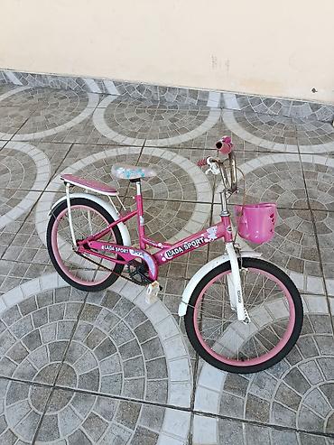kids dres: Uşaq velosipedi - Rəng: çəhrayı/ağ - Çərçivə: aşağı enişli uşaq — 1