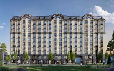 Продажа квартир: 2 комнаты, 74 м², Элитка, 9 этаж, ПСО (под самоотделку)