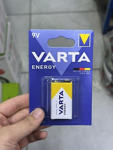 батарея электрическая: Батарейка VARTA Energy 9V (тип 6LR61, алкалиновая) - Напряжение: 9 В — 1