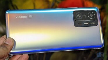 чехол для xiaomi: Xiaomi 11T, 128 ГБ, цвет - Синий, 
 Отпечаток пальца, Face ID