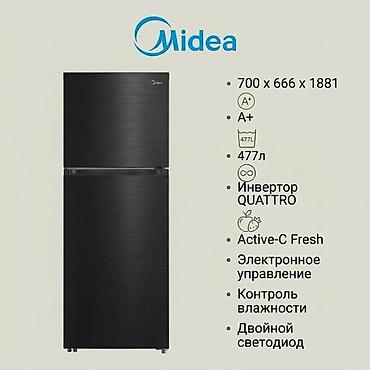 17 max: Холодильник Midea, черный, с верхней морозильной камерой. Основные — 1