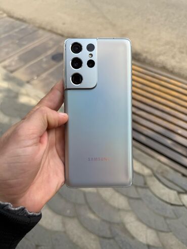 Samsung: Samsung Galaxy S21 Ultra 5G, 256 GB, rəng - Göy, Zəmanət, Sensor, Barmaq izi