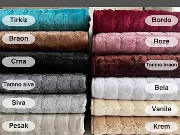 Prekrivači za nameštaj: Flekeri dezen kocka Plišani ne klizajući 200x70 150x70 70x70 Cena seta — 1