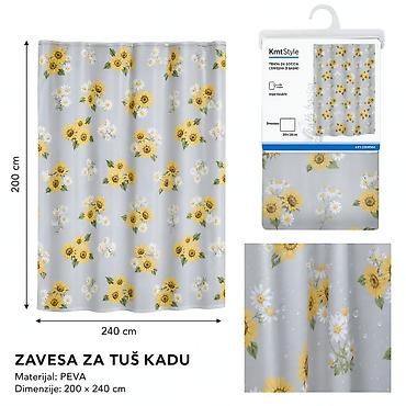 KMT EVA štampana zavesa za tuš (mali suncokret) 2208564 - Brend: Kmt na lalafo.rs KMT EVA štampana zavesa za tuš (mali suncokret) 2208564 - Brend: Kmt