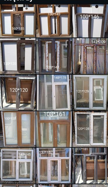 Plastik pəncərələr: İşlənmiş İkiqat şüşə paketi Plastik pəncərə, Еni: 148 sm, Uzunluğu: 155 sm, Ödənişli quraşdırma — 7