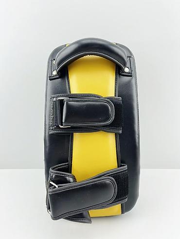Boks aparatları: №: 9109 Məhsulun adı: Döyüş sənətləri üçün lapa New Capro, qara/sarı — 3