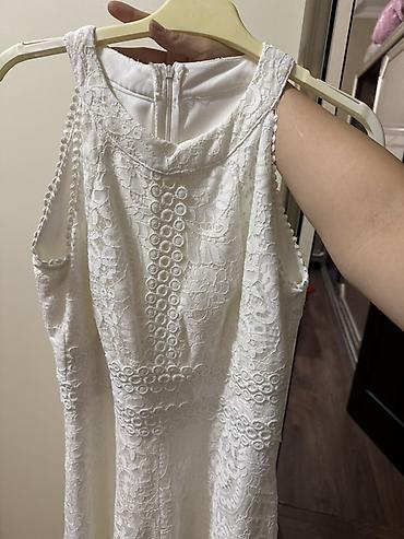 pompon: 1 dəfə geyinilib Ağ rəngli krujeva maxi don - Model: yuxarıdan — 4