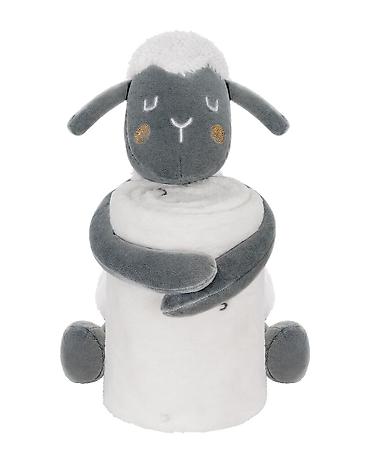 baloni vode za aparate: KikkaBoo Baby ćebence sa plišanom igračkom 70x100 – Sleepy Sheep Set — 1