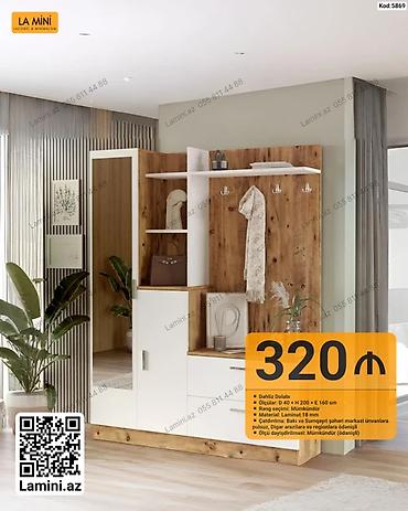 Dolablar: Dəhliz dolabı – kod 5869 Minimalist və funksional dizayna malik — 1