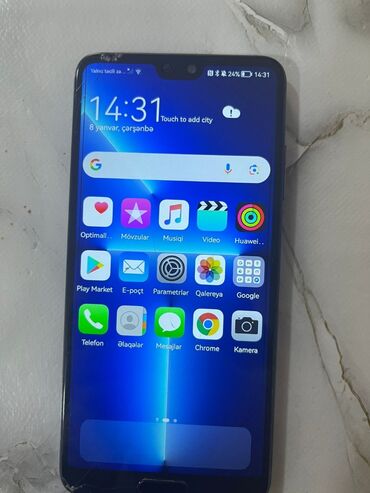 duyməli telefon: Huawei P20, 128 GB, rəng - Qara