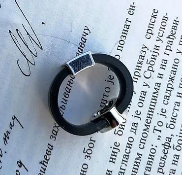 Prstenje: Ricarda M. silikonski prsten sa blistavim srcem. Signirano Ricarda M — 7