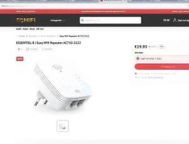 Modemi, ruteri i mrežni uređaji: Essentiel b AC750 Easy WiFi – Wi‑Fi repetitor - Proširenje bežične — 16