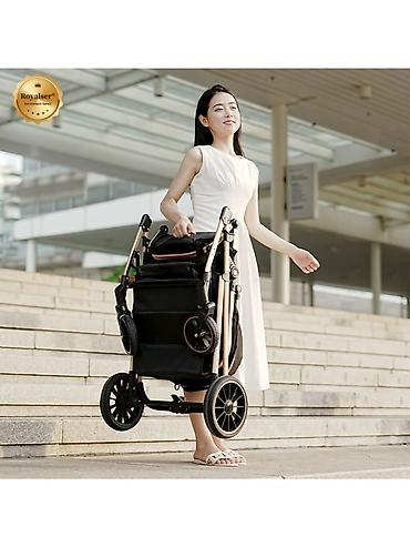 Коляски: Детская коляска 3-в-1 Royalsen 747-9 - Модульная система: люлька для — 1