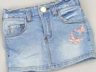 mini spódniczka jeansowa: Spódniczka, 9-12 m, stan - Bardzo dobry