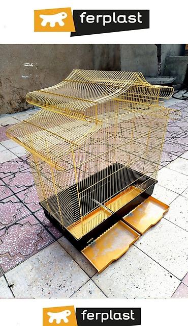 akvarium az: Qızılı rəngdə quş qəfəsi FERPLAST FİRMASI / ITALIA BRENDI - Dekorativ — 7