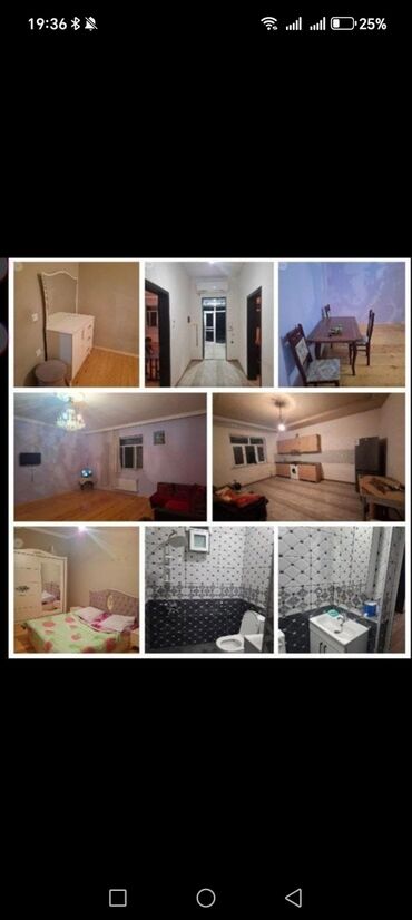 aylığ kirayə evlər: Bineqedi Mehdiabad yolunda 2 otağlı heyet evi aylığı 350 man kiraye