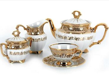 Nahar dəstləri və servizlər: Nahar dəsti, rəng - Qızılı — 24