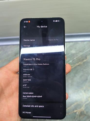 red devil: Xiaomi, 15 Pro, Б/у, 256 ГБ, цвет - Серебристый, 1 SIM, 2 SIM — 8