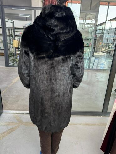 домашние халаты больших размеров: Шуба, Норка, По колено, С капюшоном, L