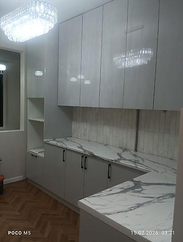 silver kitchen: Мебель на заказ - Кухонный гарнитур линейной планировки от стены до — 6