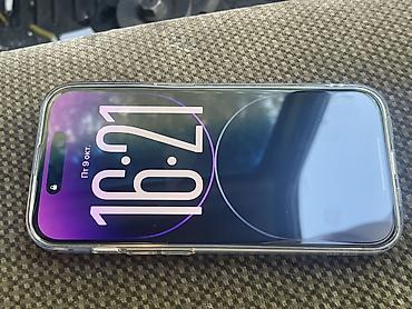 IPhone 14 Pro, Б/у, 256 ГБ, Space Gray, Зарядное устройство, Чехол, 93 %